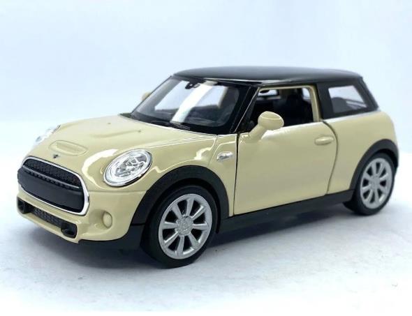 Oyuncak Metal Model Araba 1/36 Çek Bırak Krem Mini Cooper Oyuncak Metal Model Araba 1/36 Çek Bırak Krem Mini Cooper