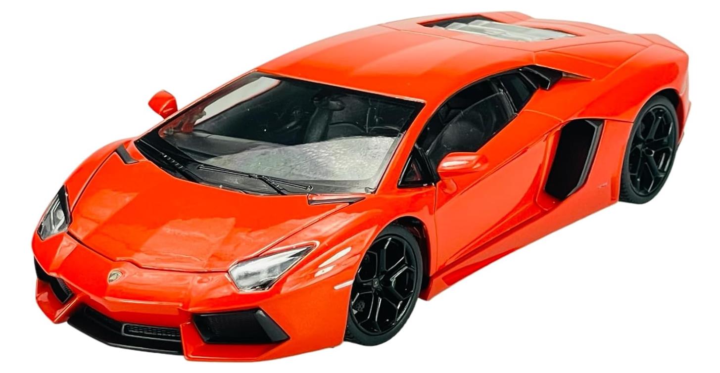 Welly Koleksiyon 1 / 18 Lamborghini Aventador Coupe Orange Model Metal Araba Welly Koleksiyon 1 / 18 Lamborghini Aventador Coupe Orange Model Metal Araba