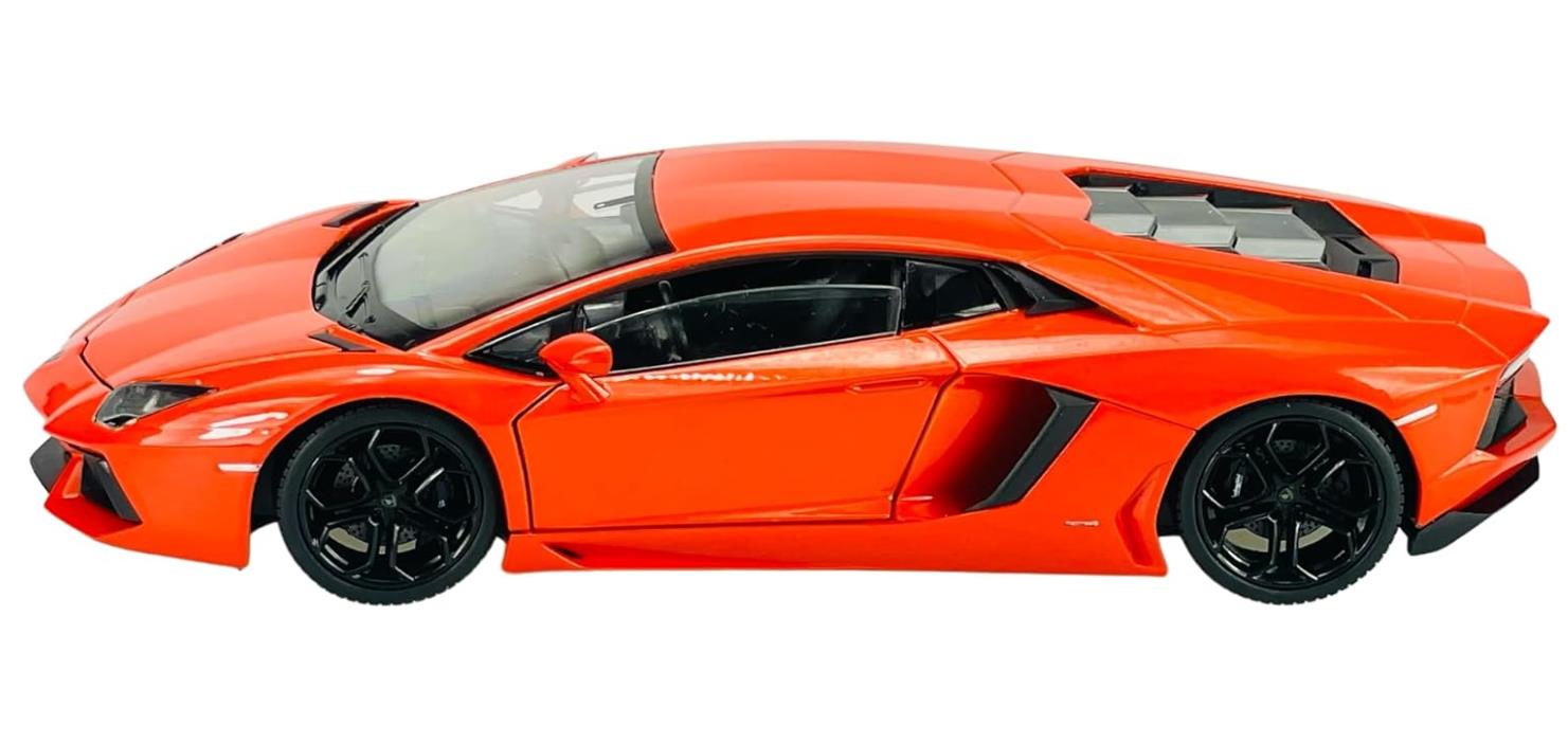Welly Koleksiyon 1 / 18 Lamborghini Aventador Coupe Orange Model Metal Araba Welly Koleksiyon 1 / 18 Lamborghini Aventador Coupe Orange Model Metal Araba