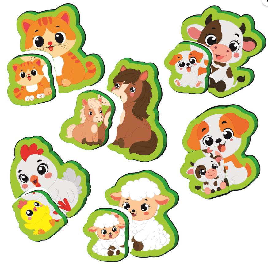 Yükselen Zeka 6-16 Ay Ilk Pofidik Magnet Puzzle - Çiftlik Hayvanları Yükselen Zeka 6-16 Ay Ilk Pofidik Magnet Puzzle - Çiftlik Hayvanları